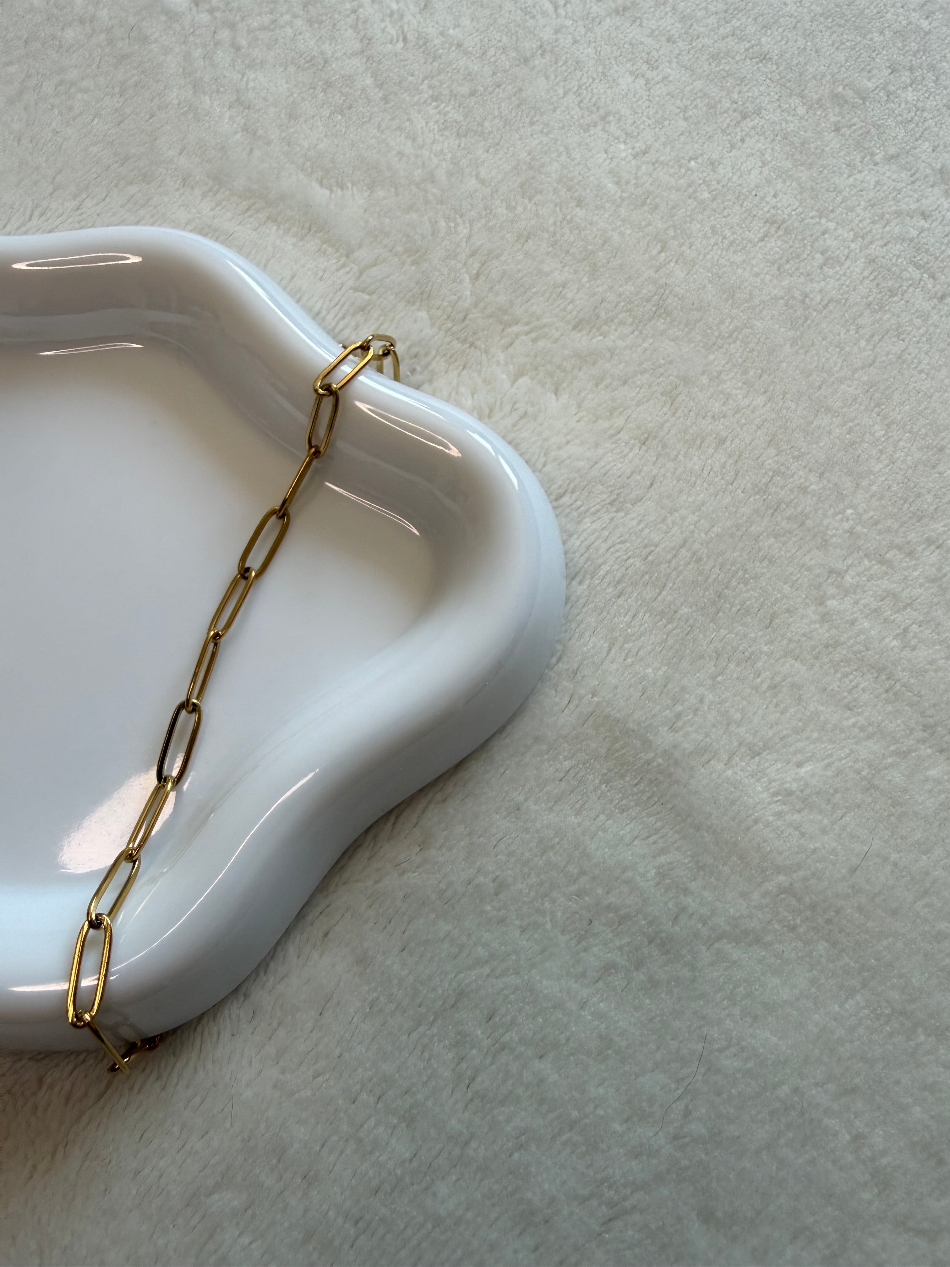Collier en acier inoxydable en or